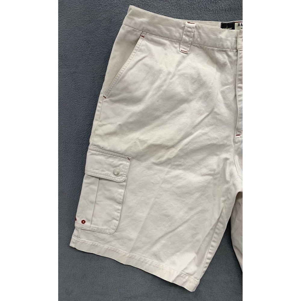 Raider Jeans Company Shorts Mens Size 40X11 Beige RC Cargo Pockets 100% Cotton - Picture 8 of 16